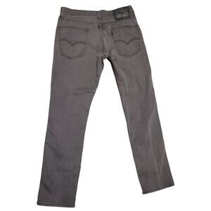 Levi's 511 Slim Fit Men's Jeans Dark Grey Wash Tag size 30Wx30L Actual 30Wx28L.